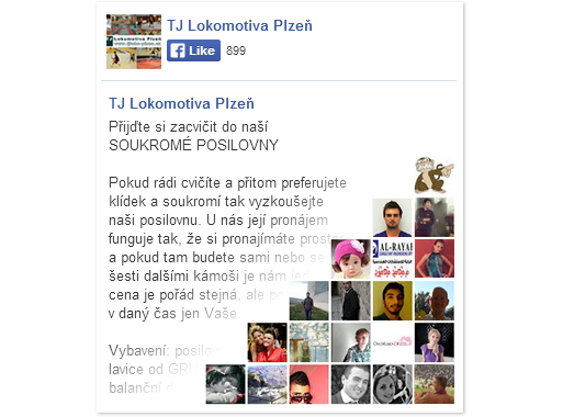 Propojení s Facebookem Propojení s Facebookem