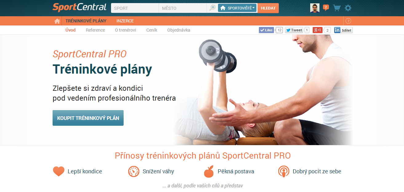SportCentral novinky 5 tréninkové plány